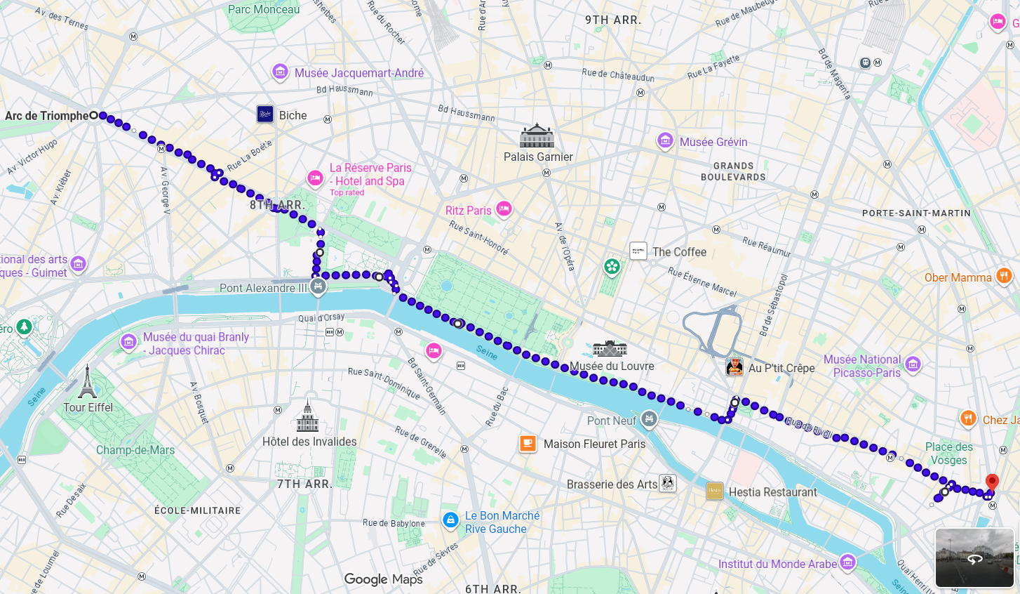 The Grand Right Bank Walk: Arc de Triomphe to Place de la Bastille