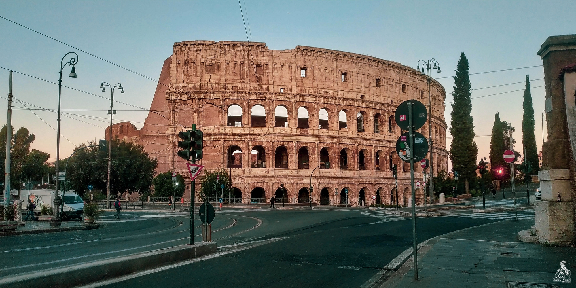 Beautiful Colosseum at morning