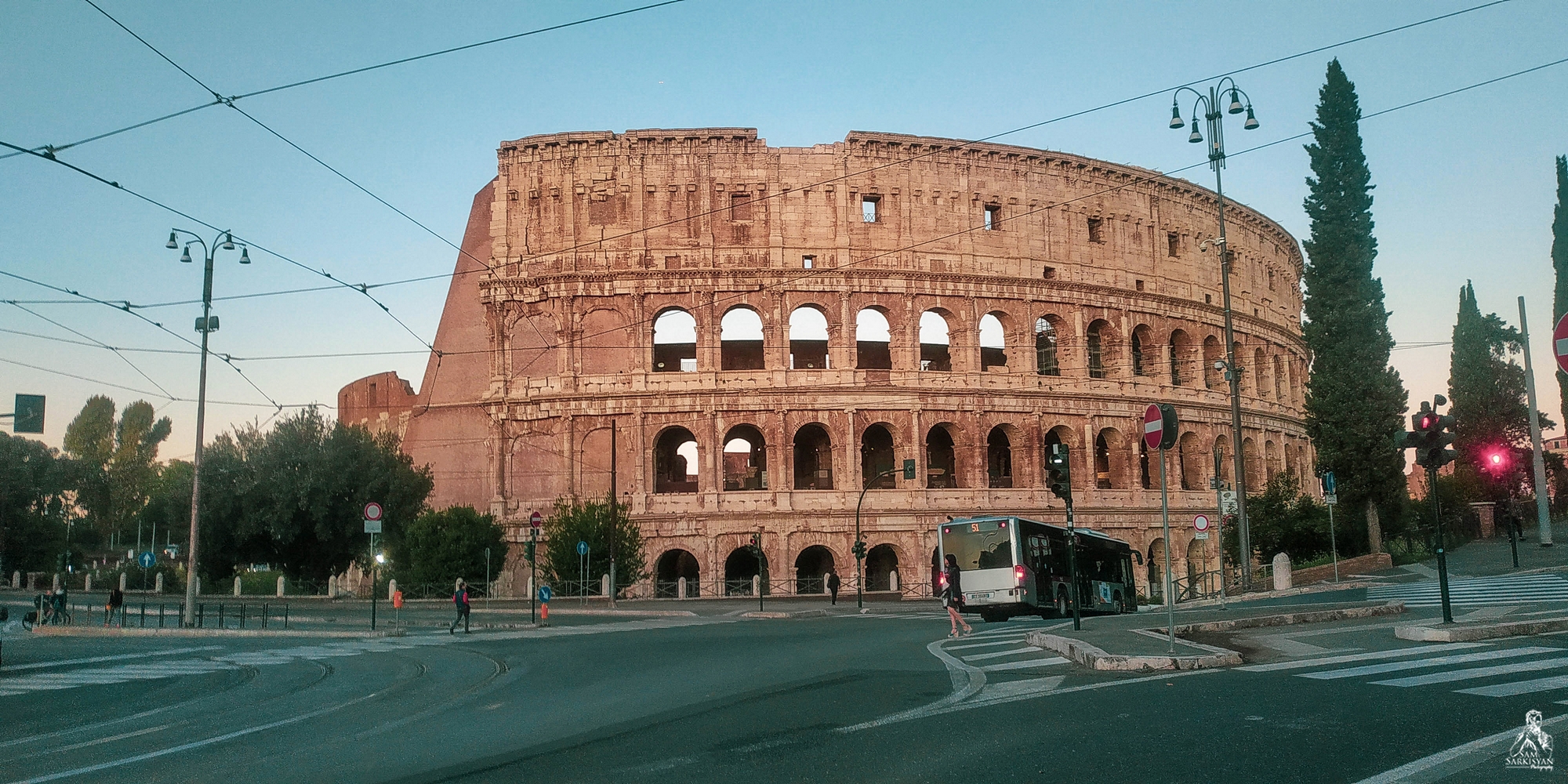 Early Morning Colosseum at 7:00 am