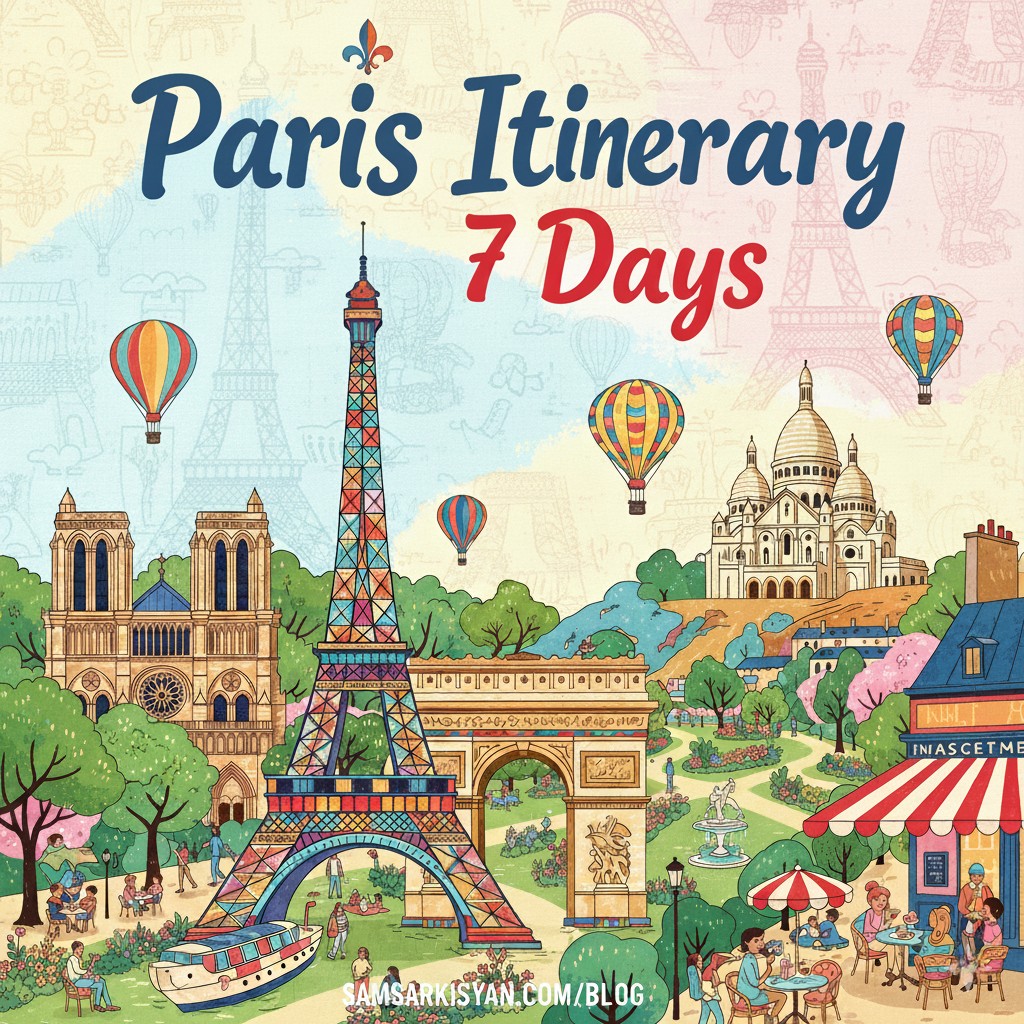 Paris Itinerary 7 Days, Including 2 Day Trips